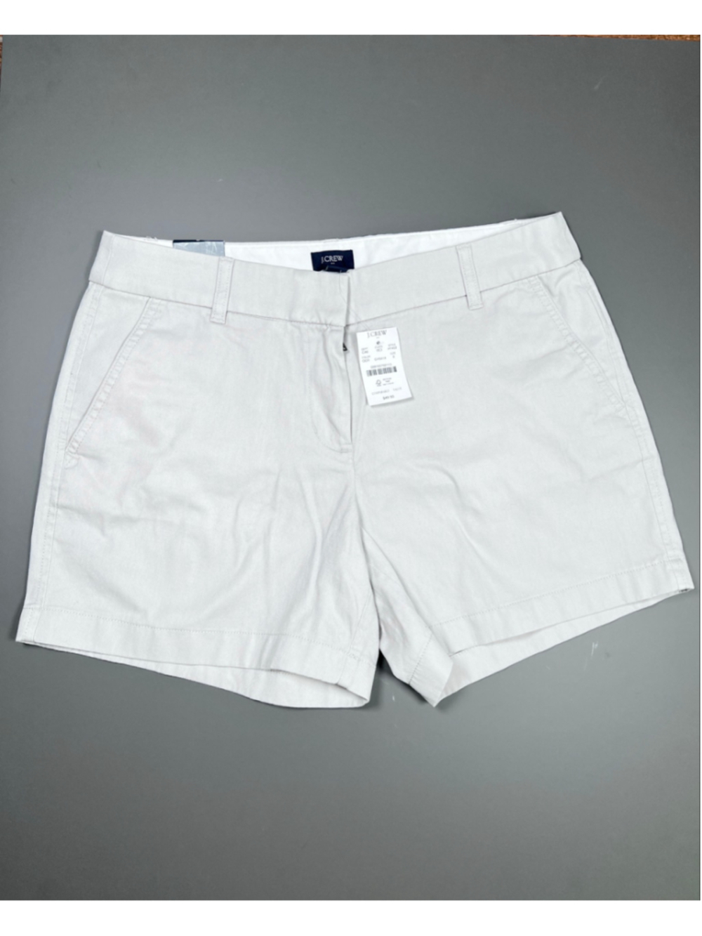 NWT J.Crew Womans Shorts Beige Shorts Size 8 Cotton 5”